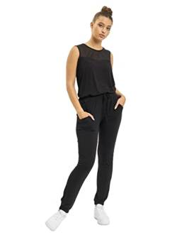Urban Classics Damen Ladies Tech Mesh Long Jumpsuit, Schwarz (Black 7), XXX-Large von Urban Classics