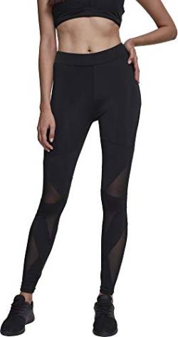 Urban Classics Damen Ladies Triangel Tech Mesh Leggings, Schwarz (Blk/Blk), M von Urban Classics