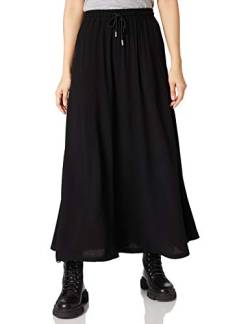 Urban Classics Damen Ladies Viscose Midi Skirt Rock, Black, L von Urban Classics