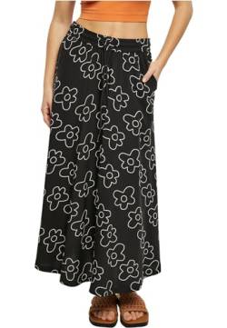 Urban Classics Damen TB4099-Ladies Viscose Midi Skirt Rock, blackflower, M von Urban Classics