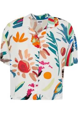 Urban Classics Damen Ladies Viscose Resort Shirt Hemd, whitesandfruity, 3XL von Urban Classics