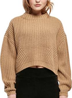 Urban Classics Damen Ladies Wide Oversize Sweater Sweatshirt, unionbeige, XXL von Urban Classics