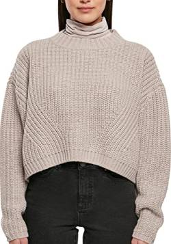 Urban Classics Damen Ladies Wide Oversize Sweater Sweatshirt, warmgrey, S von Urban Classics