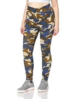 Urban Classics Damen Leggings Ladies High Waist Tech Klassische Hose, summerolive camo, XL von Urban Classics