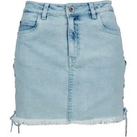 Urban Classics Damen Rock Denim Lace Up Skirt von Urban Classics