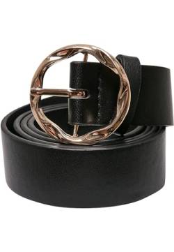 Urban Classics Damen TB5820-Small Synthetic Leather Ladies Belt Gürtel, Black, S/M von Urban Classics