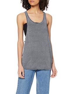 Urban Classics Damen Sport T-Shirt Ladies Loose Burnout Tanktop grau (Darkgrey) Small von Urban Classics