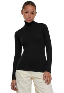 Urban Classics Damen TB6115-Ladies Knitted Turtleneck Sweater Sweatshirt, Black, XL von Urban Classics