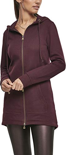 Urban Classics Damen TB1075 Strickjacke, Rot (Redwine 02243), L von Urban Classics