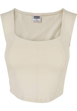 Urban Classics Damen TB5992-Ladies Short Corsage Top Trägershirt/Cami Shirt, whitesand, 5XL von Urban Classics