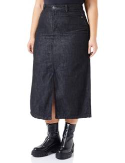 Urban Classics Damen TB6018-Ladies Midi Denim Skirt Rock, schwarz, 28 von Urban Classics