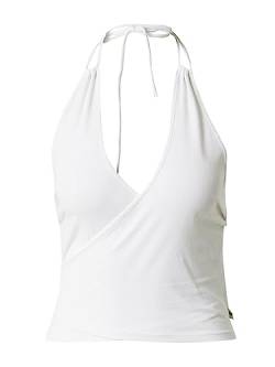 Urban Classics Damen Top Ladies Short Wraped Neckholder Top White M von Urban Classics