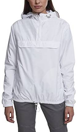 Urban Classics Damen Übergangs-Jacke Ladies Basic Pull-Over Jacket ,white ,M von Urban Classics