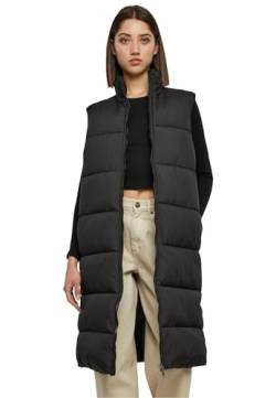 Urban Classics Damen Weste Ladies Long Puffer Vest black M von Urban Classics