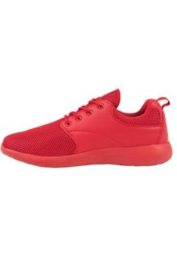 Urban Classics Damen und Herren Light Runner Shoe, Low-Top Sneaker für Damen und Herren, Sportschuhe mit Schnürung, Fire Red, Größe 36 von Urban Classics