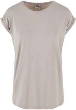 Urban Classics Frauen T-Shirt Ladies Modal Extended Shoulder Tee, lang geschnitten T-Shirt, cloud, L von Urban Classics