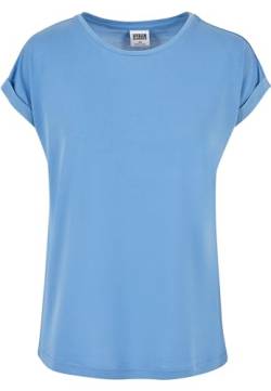 Urban Classics Frauen T-Shirt Ladies Modal Extended Shoulder Tee, lang geschnitten T-Shirt, horizonblue, M von Urban Classics