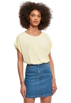 Urban Classics Frauen T-Shirt Ladies Modal Extended Shoulder Tee, lang geschnitten T-Shirt, softyellow, 4XL von Urban Classics