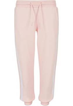 Urban Classics Girl's Girls Collage Contrast Sweatpants Pants, pink/White/pink, 146/152 von Urban Classics