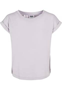 Urban Classics Girl's Girls Organic Extended Shoulder Tee T-Shirt, softlilac, 110/116 von Urban Classics