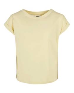 Urban Classics Girl's Girls Organic Extended Shoulder Tee T-Shirt, softyellow, 110/116 von Urban Classics