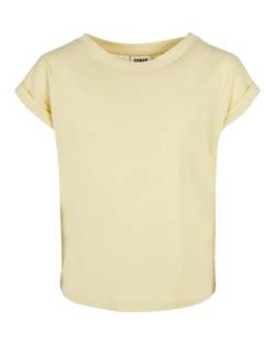 Urban Classics Girl's Girls Organic Extended Shoulder Tee T-Shirt, softyellow, 158/164 von Urban Classics