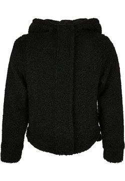Urban Classics Girl's Girls Short Sherpa Jacket Jacke, Black, 146/152 von Urban Classics