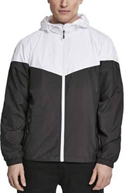 Urban Classics Herren 2-Tone Tech Windrunner Jacke, wht/blk, L von Urban Classics