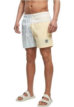 Urban Classics Herren TB6293-3 Block Swim Shorts Badehose, pastelcream, XL von Urban Classics