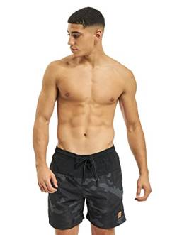 Urban Classics Herren Badehose Block Swim Shorts blk/darkcamo 4XL von Urban Classics