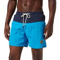 Urban Classics Herren Badehose Block Swim Shorts nvy/tur 3XL von Urban Classics