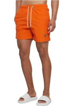 Urban Classics Herren Badehose Block Swim Shorts rust orange S von Urban Classics