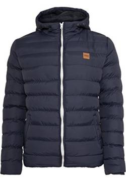 Urban Classics Herren Basic Bubble Jacket Jacke mit Kapuze, navy/white, XXL von Urban Classics