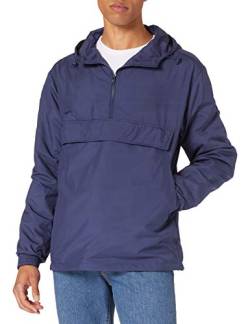 Urban Classics Herren Basic Pull Over Jacket Jacke, Dark Blue, L EU von Urban Classics