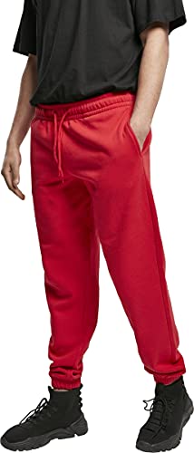 Urban Classics Herren Basic Sweatpants 2.0 Freizeithose, City red, 3XL von Urban Classics