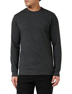 Urban Classics Herren Basic Terry Crew Sweatshirt, Grau (Charcoal 00091), L von Urban Classics