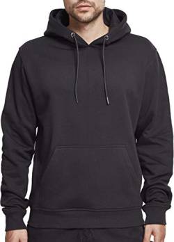 Urban Classics Herren Basic Terry Hoodie Kapuzenpullover, Black (Black 00007), L von Urban Classics