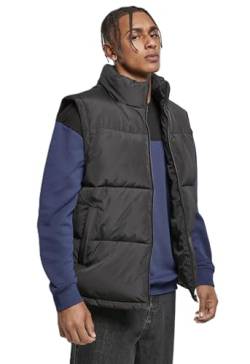 Urban Classics Herren TB4476-Block Puffer Vest Jacke, Black/Black, 4XL von Urban Classics