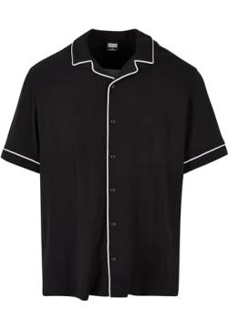 Urban Classics Herren Bowling Shirt Hemd, Black, S von Urban Classics