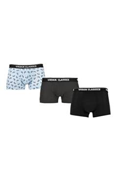 Urban Classics Herren TB3979-Boxer Shorts 3-Pack Boxershorts, Melon AOP+cha+blk, XL (3er Pack) von Urban Classics