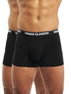 Urban Classics Herren Boxershorts Modal Boxer Shorts 2er Pack, Schwarz (Black 7), Medium von Urban Classics