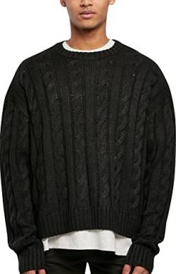 Urban Classics Herren Boxy Sweater Sweatshirt, black, XL von Urban Classics