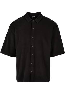 Urban Classics Herren Boxy Towel Shirt Hemd, Black, S von Urban Classics