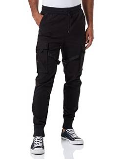 Urban Classics Herren Bukser taktiske bukser funktionelle Klassische Hose, Schwarz, L EU von Urban Classics