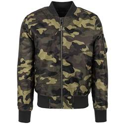 Urban Classics Herren Camo Basic Bomber Jacket Jacke, Wood Camo, M EU von Urban Classics