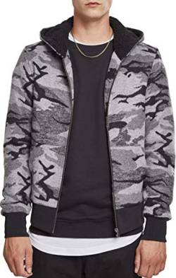 Urban Classics Herren TB2409-Camo Zip Jacket Jacke, Mehrfarbig (Darkcamo 00707), M von Urban Classics