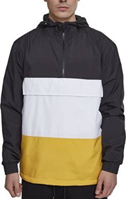 Urban Classics Herren Color Block Pullover, Blk/Chromeyellow/Wht, M EU von Urban Classics