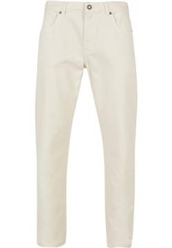 Urban Classics Herren Colored Loose Fit Jeans Hose, Whitesand, 28 von Urban Classics