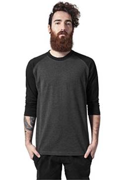 Urban Classics Herren Contrast 3/4 Sleeve Raglan Tee T Shirt, Cha/Blk, S EU von Urban Classics