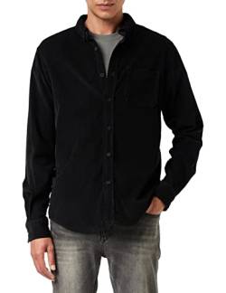 Urban Classics Herren Corduroy Shirt Hemd, Black, L von Urban Classics